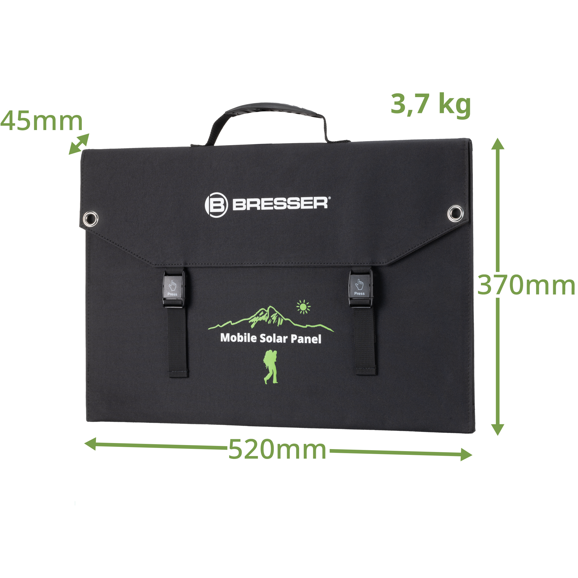 Bresser Mobile Solar Charger 90 Watt USB DC (3810060) Габаритні розміри