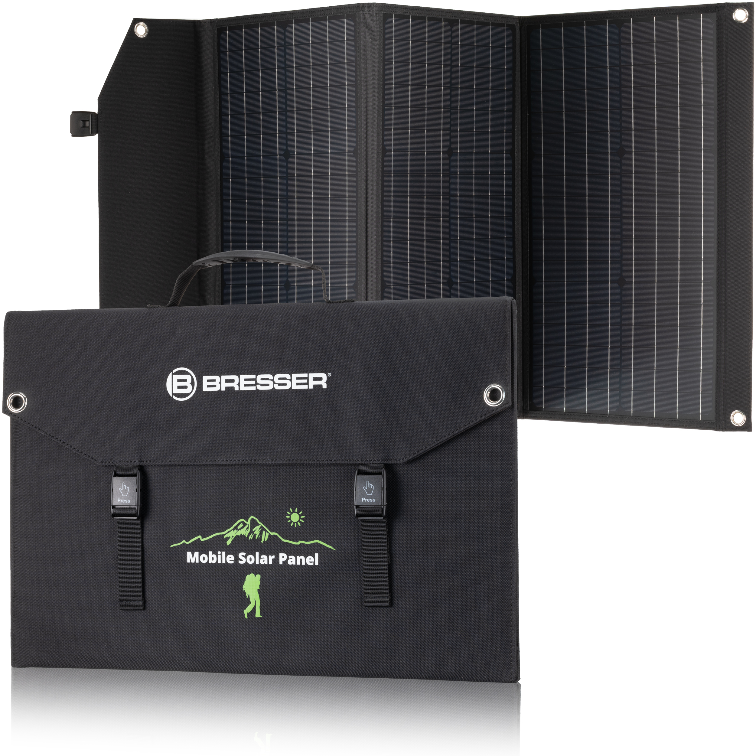 Портативная солнечная батарея Bresser Mobile Solar Charger 90 Watt USB DC (3810060) в интернет-магазине, главное фото