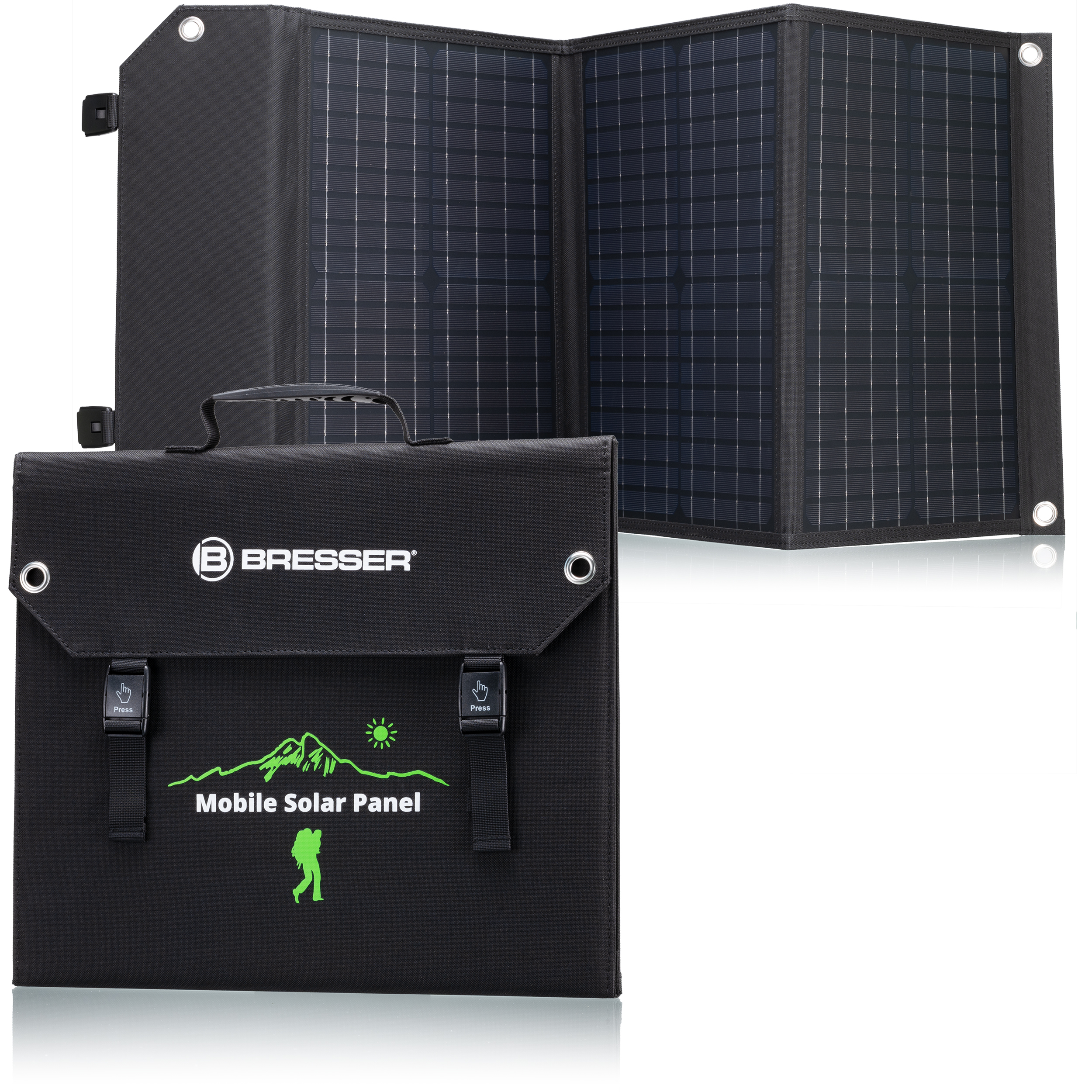 Купити портативна сонячна батарея Bresser Mobile Solar Charger 60 Watt USB DC (3810050) в Києві