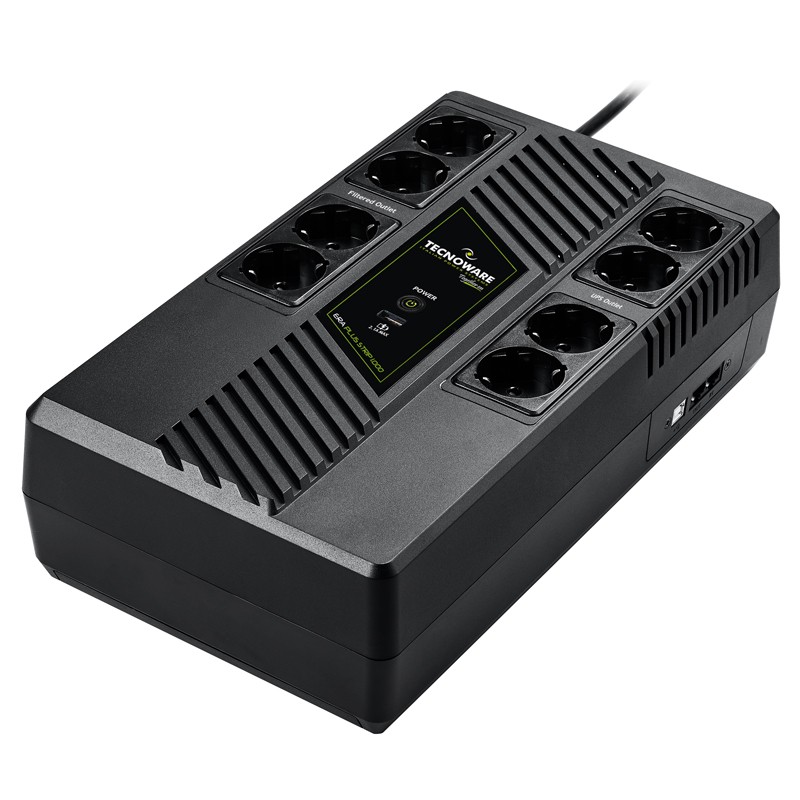 Tecnoware ERA PLUS STRIP 1000 TOGETHER ON, line-Interactive, 4x4 Schuko, USB, RJ11/45 (FGCERAPLS1002SCH)