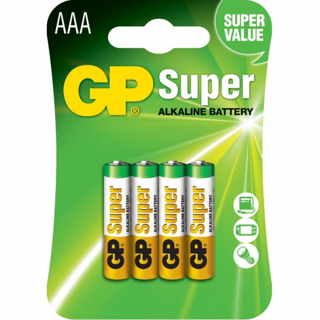 Батарейка Gp AAA LR3 Super Alcaline * 4 (24A-U4 / 4891199000058) в Києві