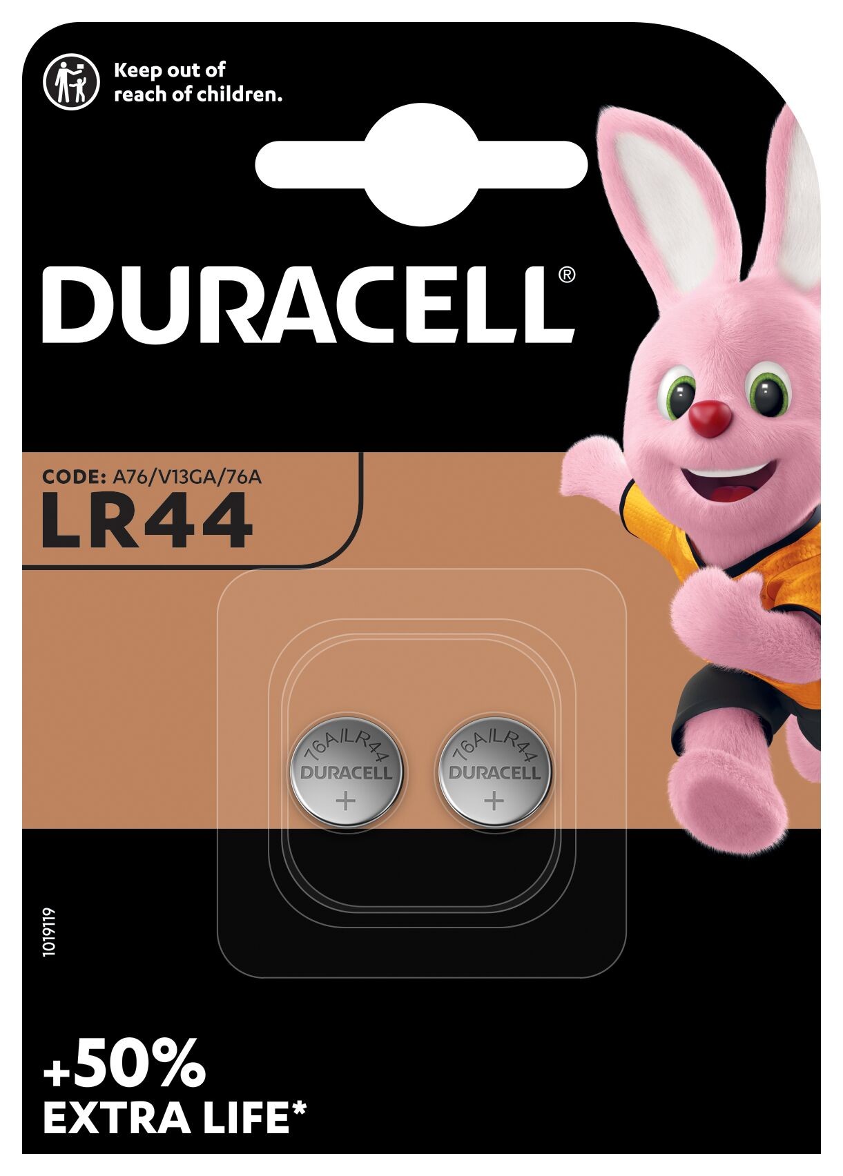 Купити батарейка Duracell LR44 / V13GA / A76 * 2 (5000394504424 / 5007795) в Києві