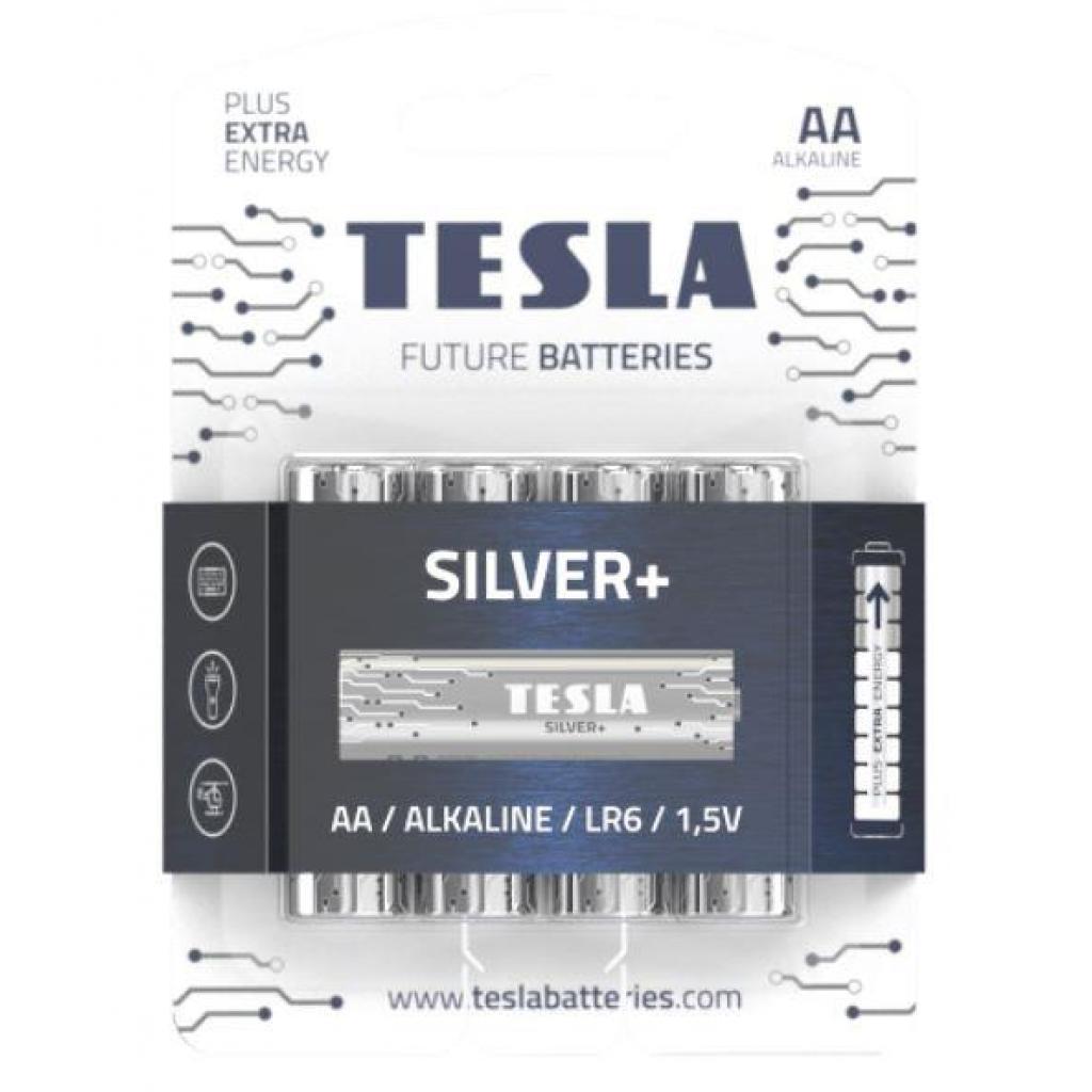 Батарейка Tesla AA Silver+ LR6 ALKALINE 1.5V * 4 (8594183392332) в интернет-магазине, главное фото