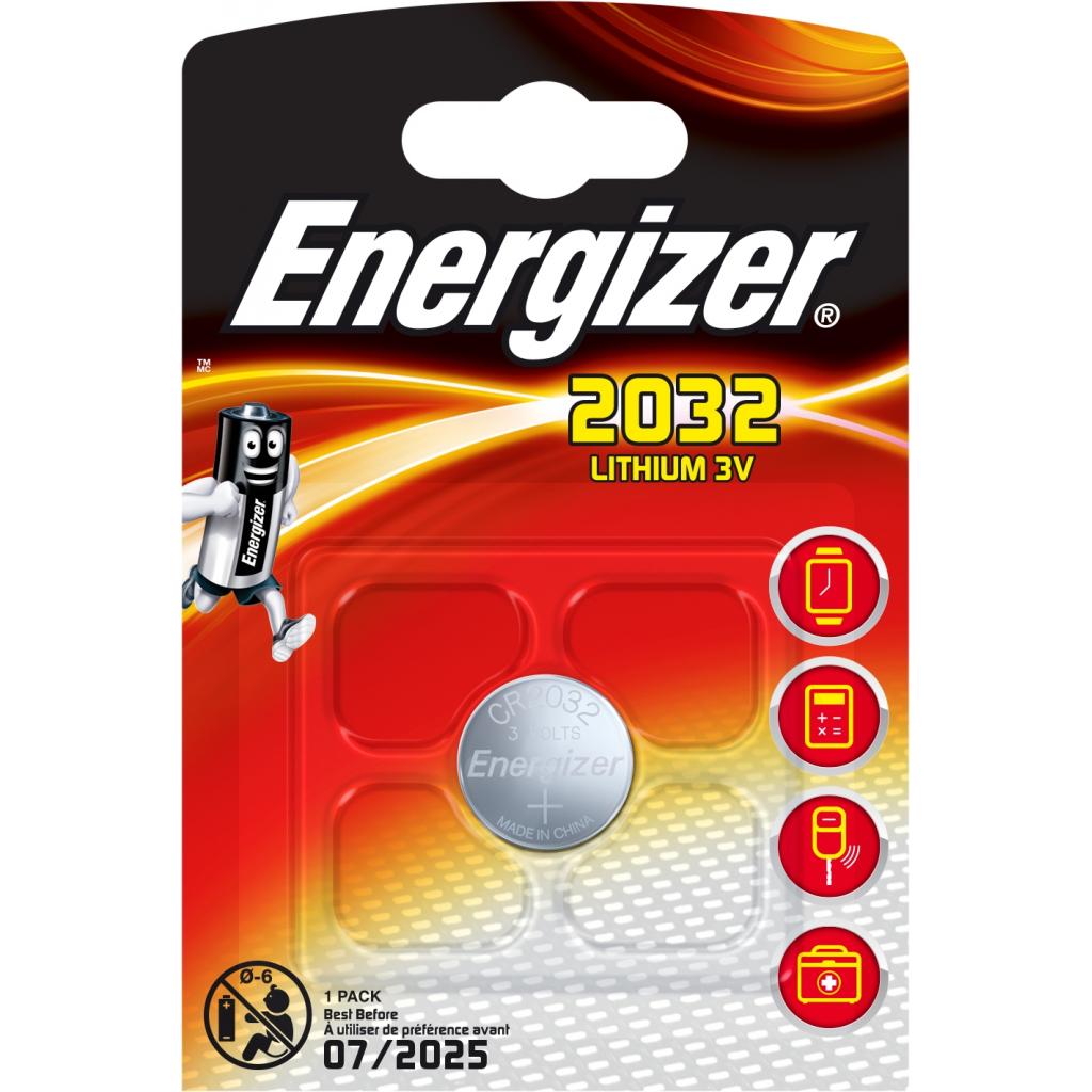 Батарейки типу CR2032 Energizer CR2032 Lithium * 1 (637985)