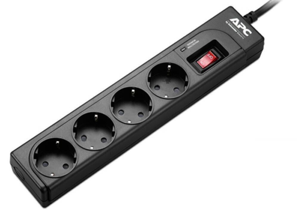 APC Essential SurgeArrest 4 outlets, Black (P43B-RS)