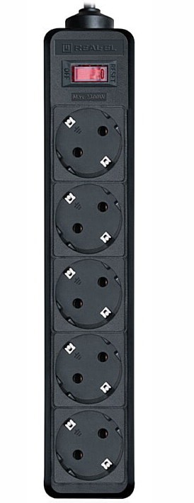 REAL-EL RS-PROTECT 5m, black (EL122300012)