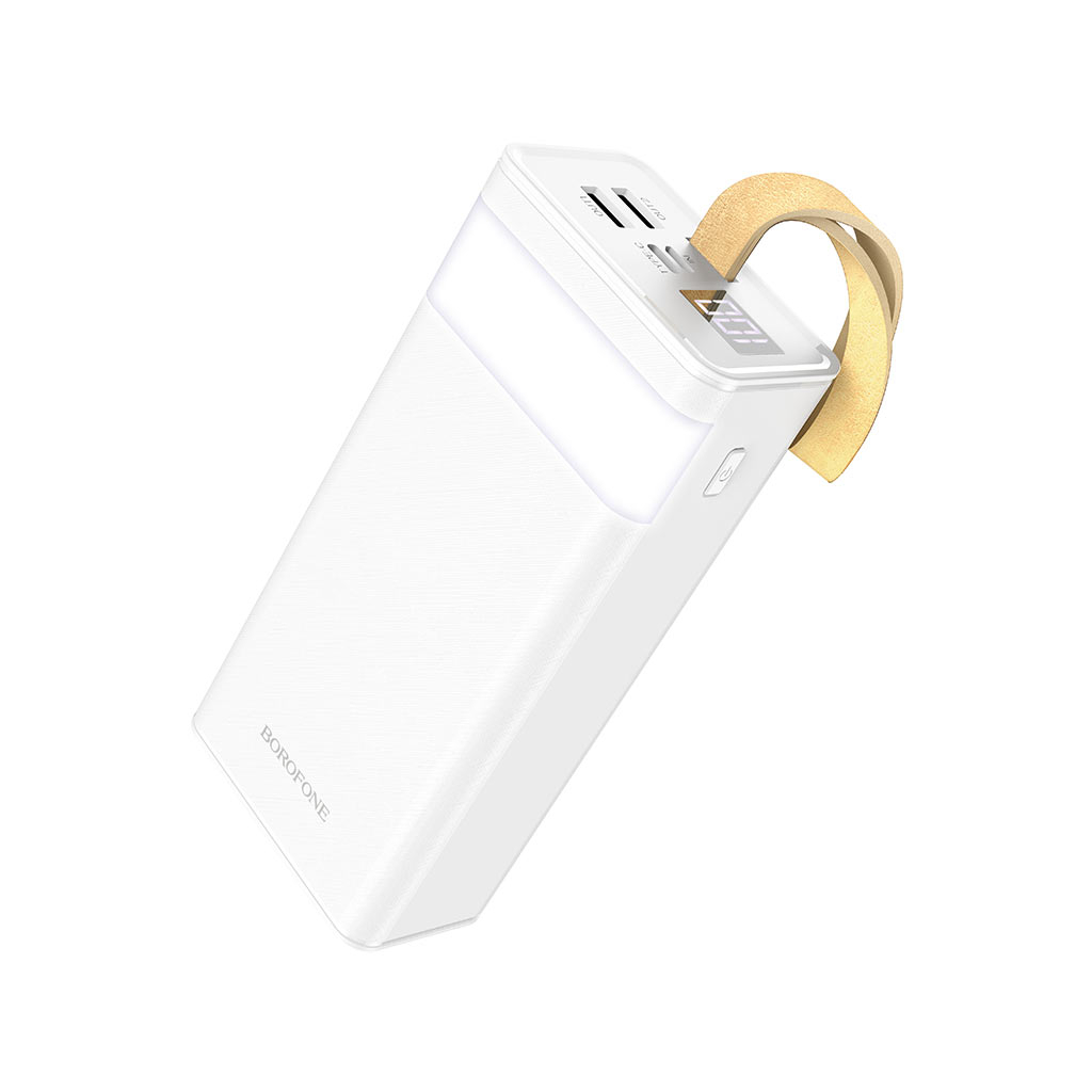 BOROFONE BJ18A Coolmy 30000mAh Inp:USB-C/Micro-USB, Out:USB-A*2(5V/2A) white (6974443381405)