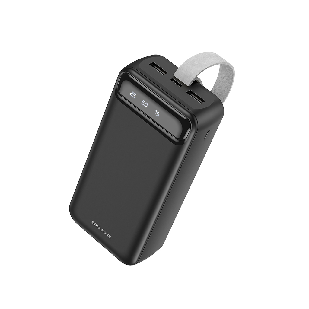 BOROFONE BJ14B Freeway 30000mAh Inp:USB-C/Micro-USB, Out:USB-A*2(5V/2.1A) black (6974443386011)