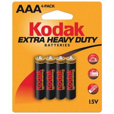 Батарейка Kodak R03 KODAK EXTRA HEAVY DUTY * 4 (30953321) в интернет-магазине, главное фото
