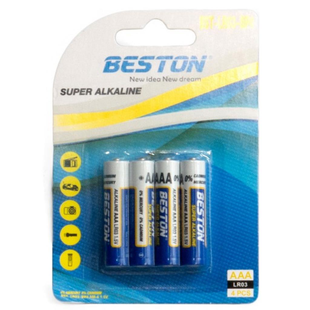 Отзывы батарейка Beston AAA 1.5V Alkaline * 4 (AAB1833) в Украине