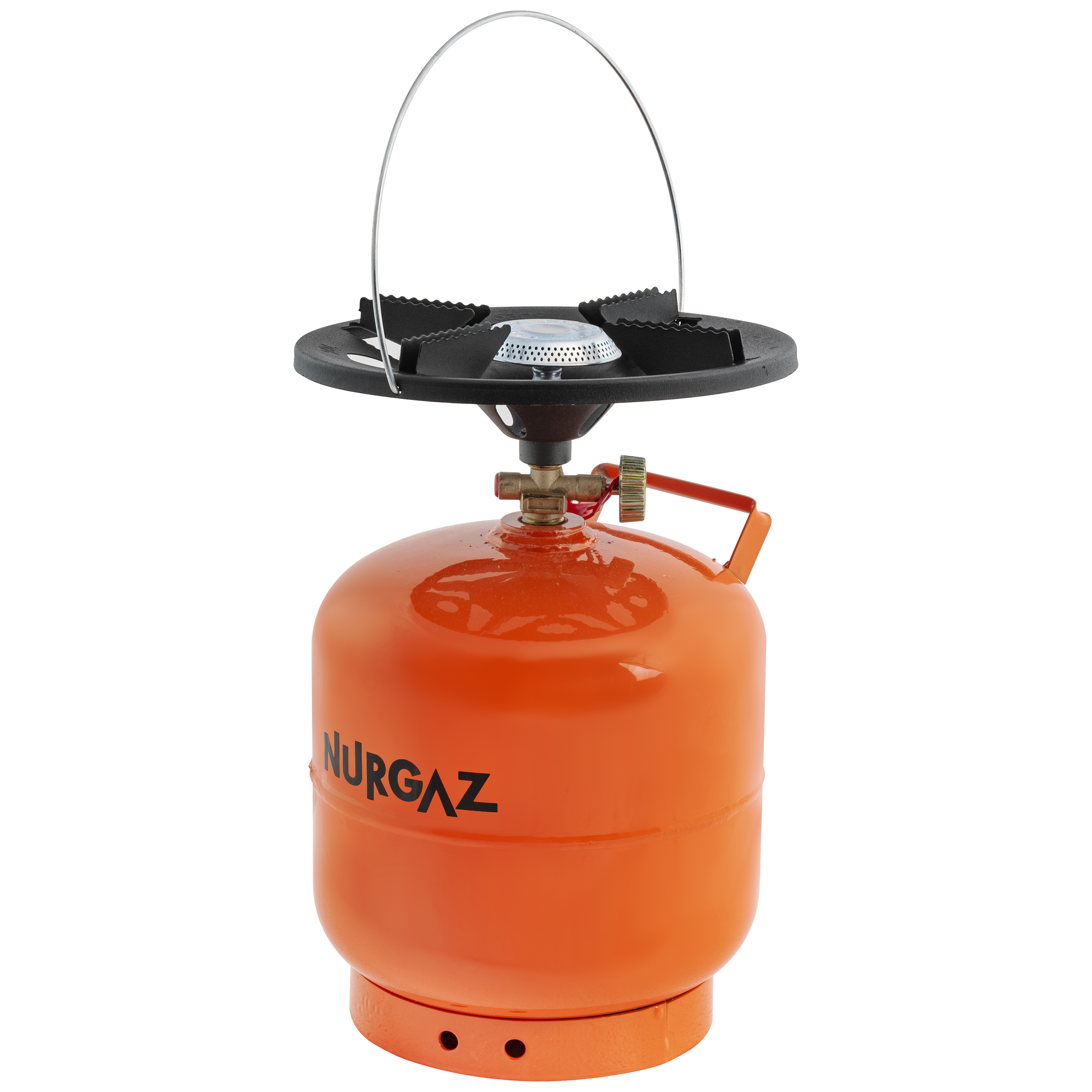 Газовий балон Nurgaz 8л. (3 кг.) різьба 3/8" + газовий пальник в інтернет-магазині, головне фото