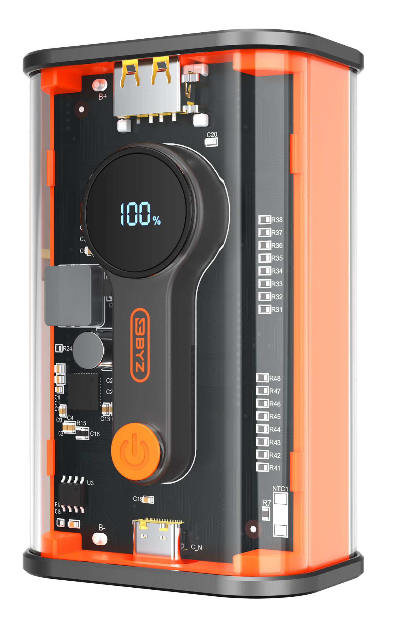 BYZ W89-10000 mAh Type-C PD (Orange)