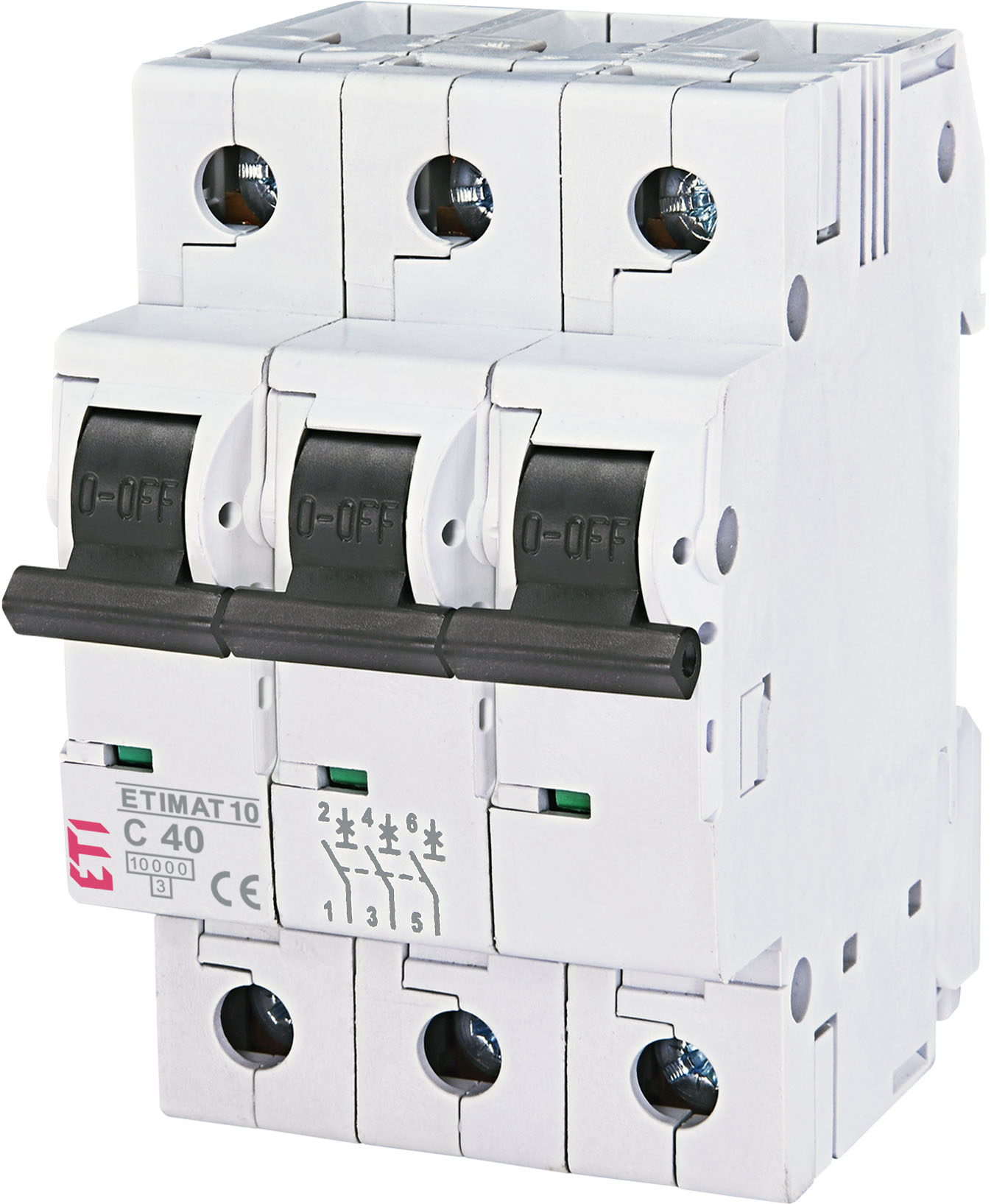 Купити автоматичний вимикач ETI ETIMAT 10 3p C40 (002135720) в Києві