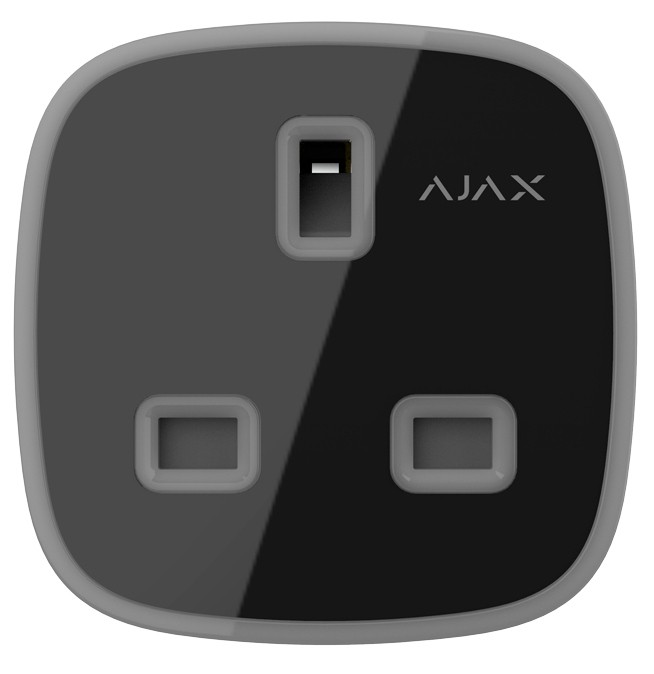 Умная розетка Ajax Socket Plus (type G) Black в интернет-магазине, главное фото