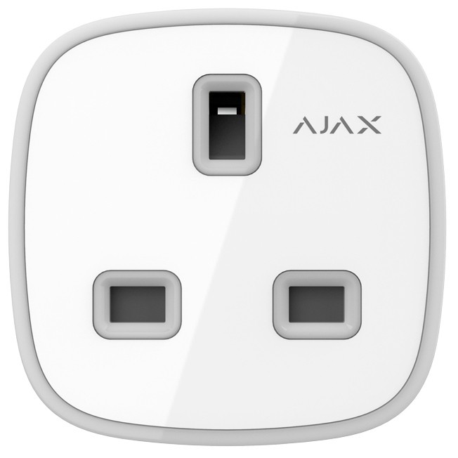 Розумна розетка Ajax Socket Plus (type G) White в інтернет-магазині, головне фото