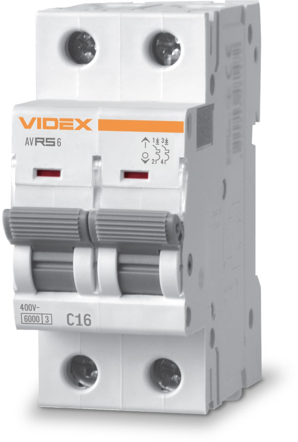 Videx RESIST RS6 2p 16А С 6кА (VF-RS6-AV2C16)