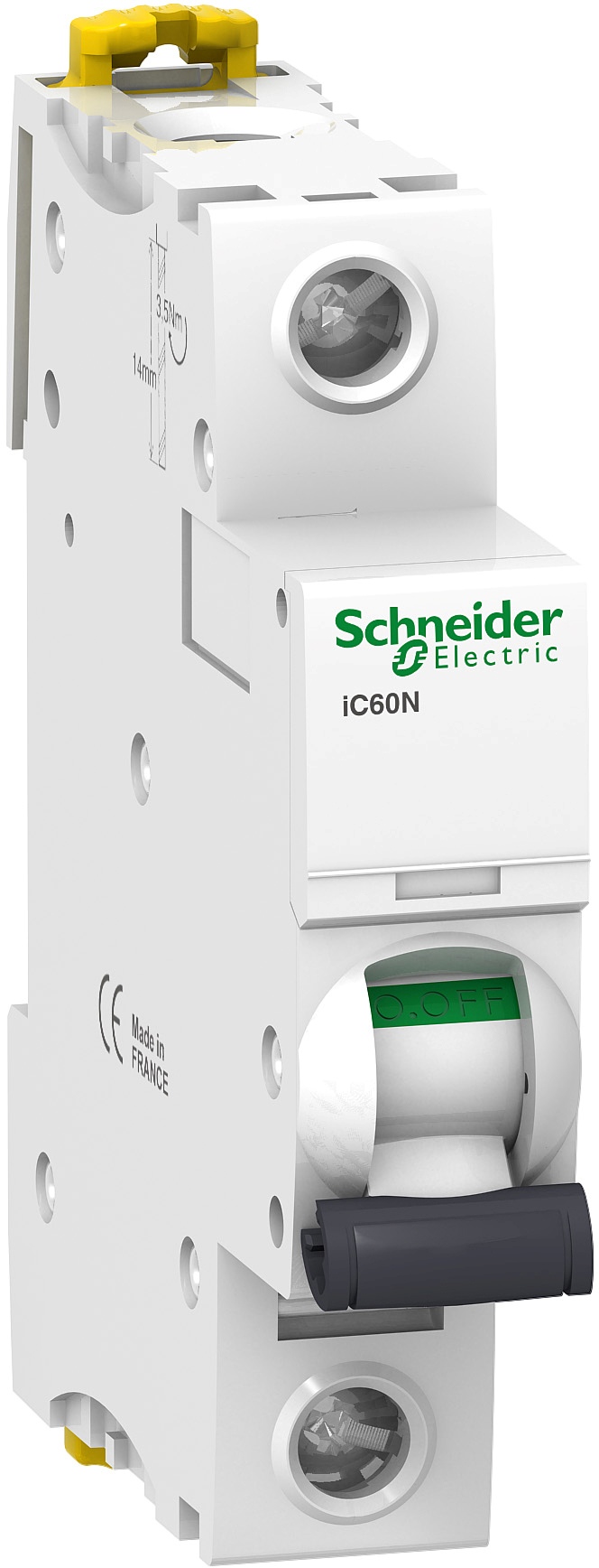 Автоматический выключатель Schneider Electric iC60N iC60N 1P, 10A, C (A9F79110)