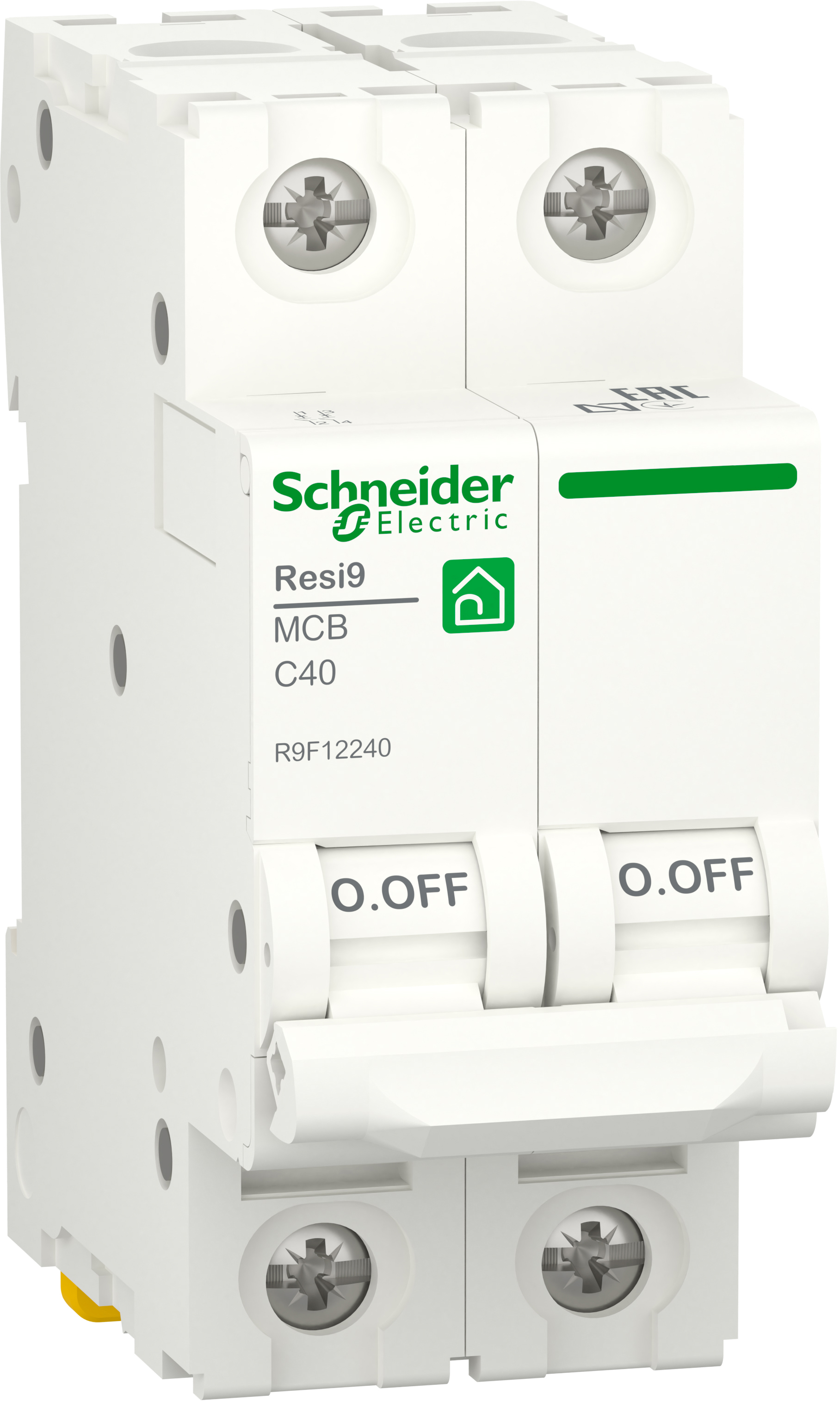 Автоматичний вимикач Schneider Electric RESI9 40 А, 2P, С, 6кА (R9F12240) в інтернет-магазині, головне фото
