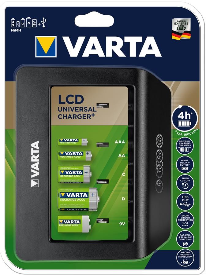 Купити Зарядні пристрої для акумуляторних батарей Varta