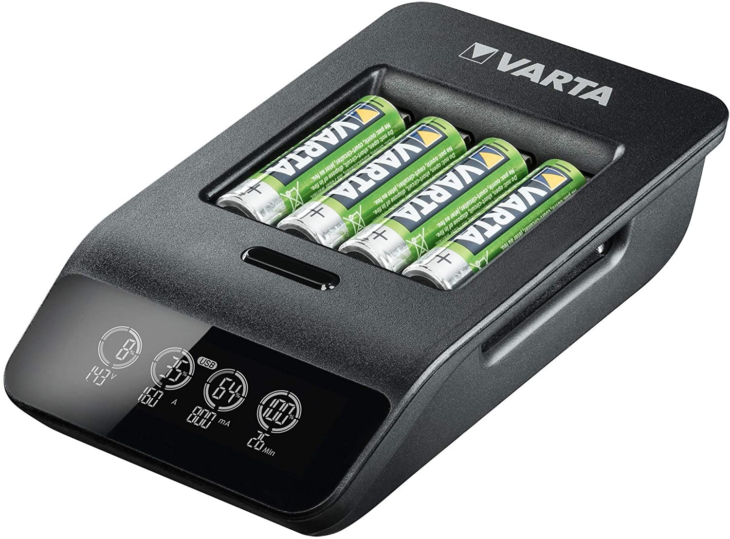 в продажу Зарядний пристрій Varta LCD Smart Plus Charger+4xAA 2100 mAh (57684101441) - фото 3