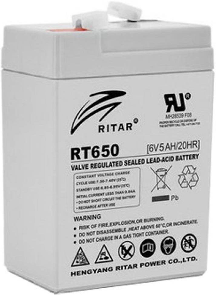 Аккумулятор Ritar AGM RT650, 6V-5Ah (RT650) в интернет-магазине, главное фото