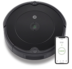 Черный робот-пылесос iRobot Roomba 698