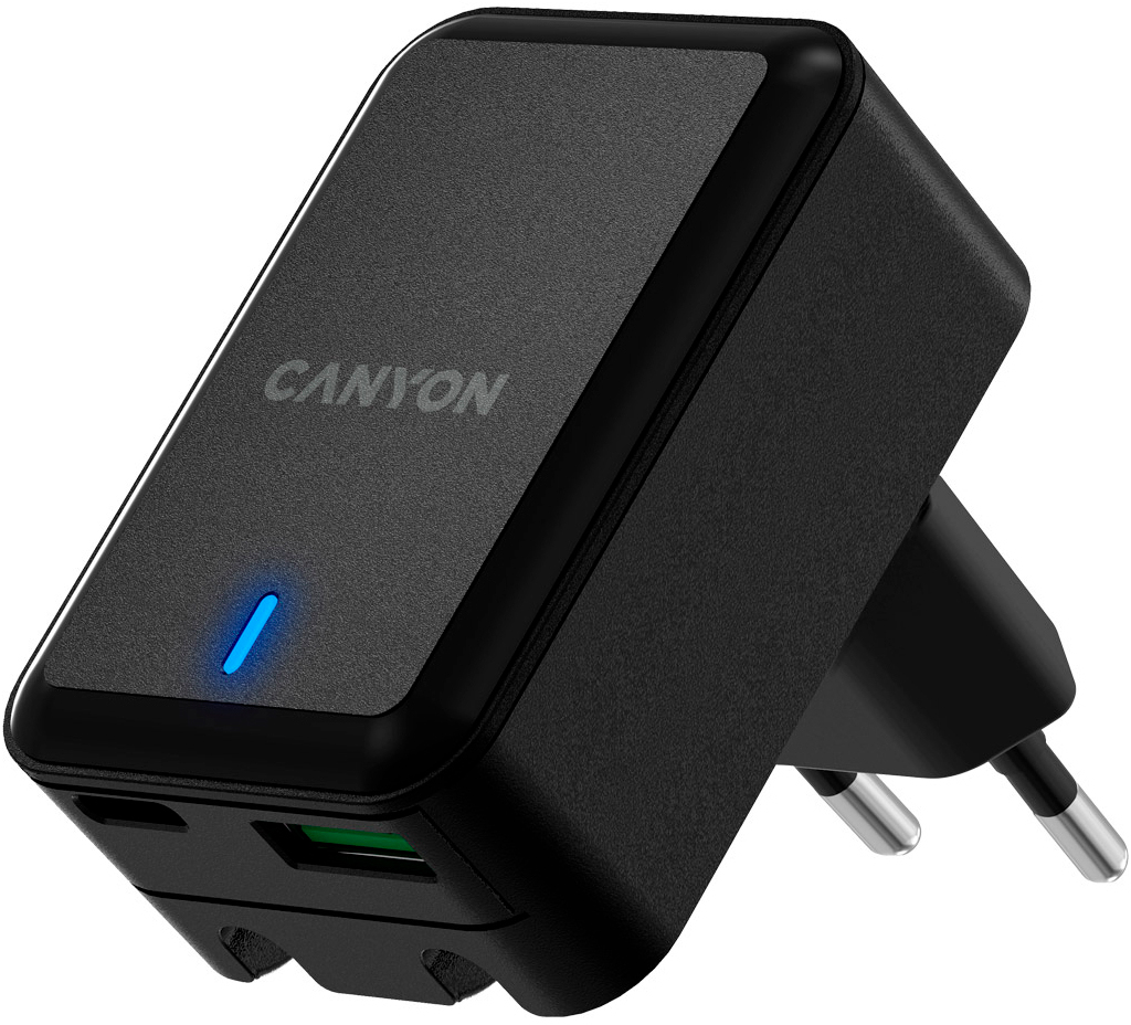 Зарядний пристрій Canyon PD 20W/QC3.0 18W (CNS-CHA20B)