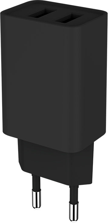 Зарядное устройство ColorWay 2USB 2.1A 10W (CW-CHS015-BK) в интернет-магазине, главное фото