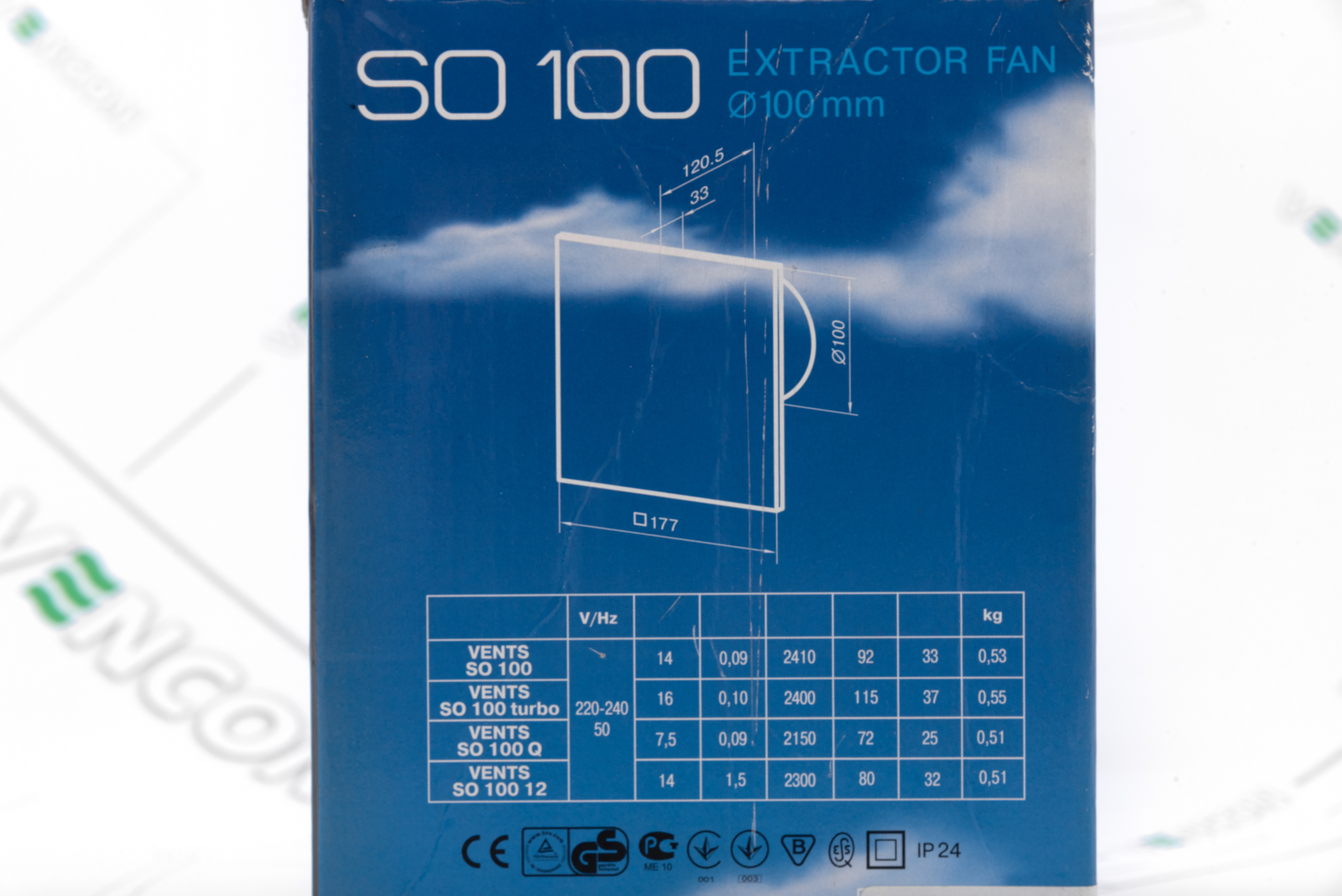 Вытяжной вентилятор Вентс СО 100 ТНКЛ внешний вид - фото 9