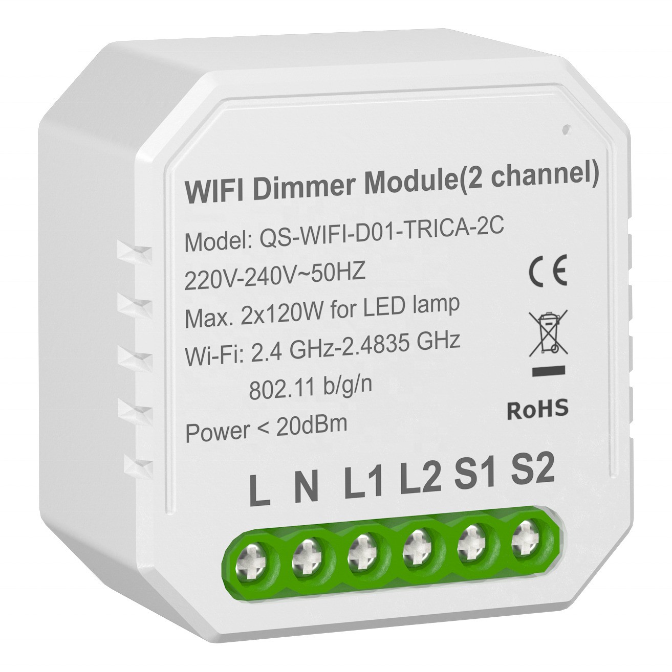Умный выключатель – регулятор Tervix Pro Line WiFi Dimmer (436421) в интернет-магазине, главное фото