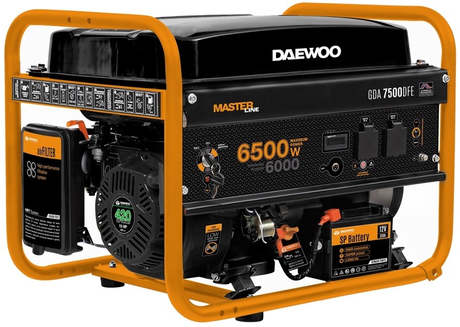 Генератор на 6 кВт Daewoo GDA 7500DFE