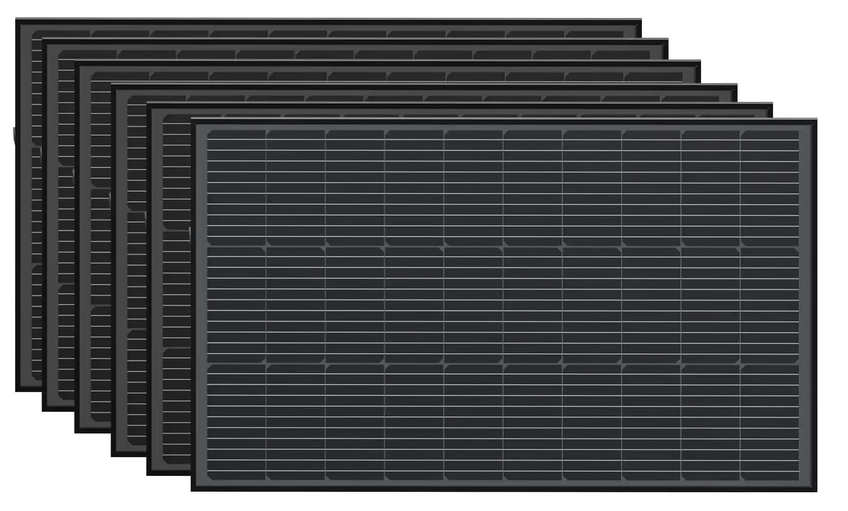 Набір сонячних панелей EcoFlow 6*100W Solar Panel (стаціонарні) в інтернет-магазині, головне фото