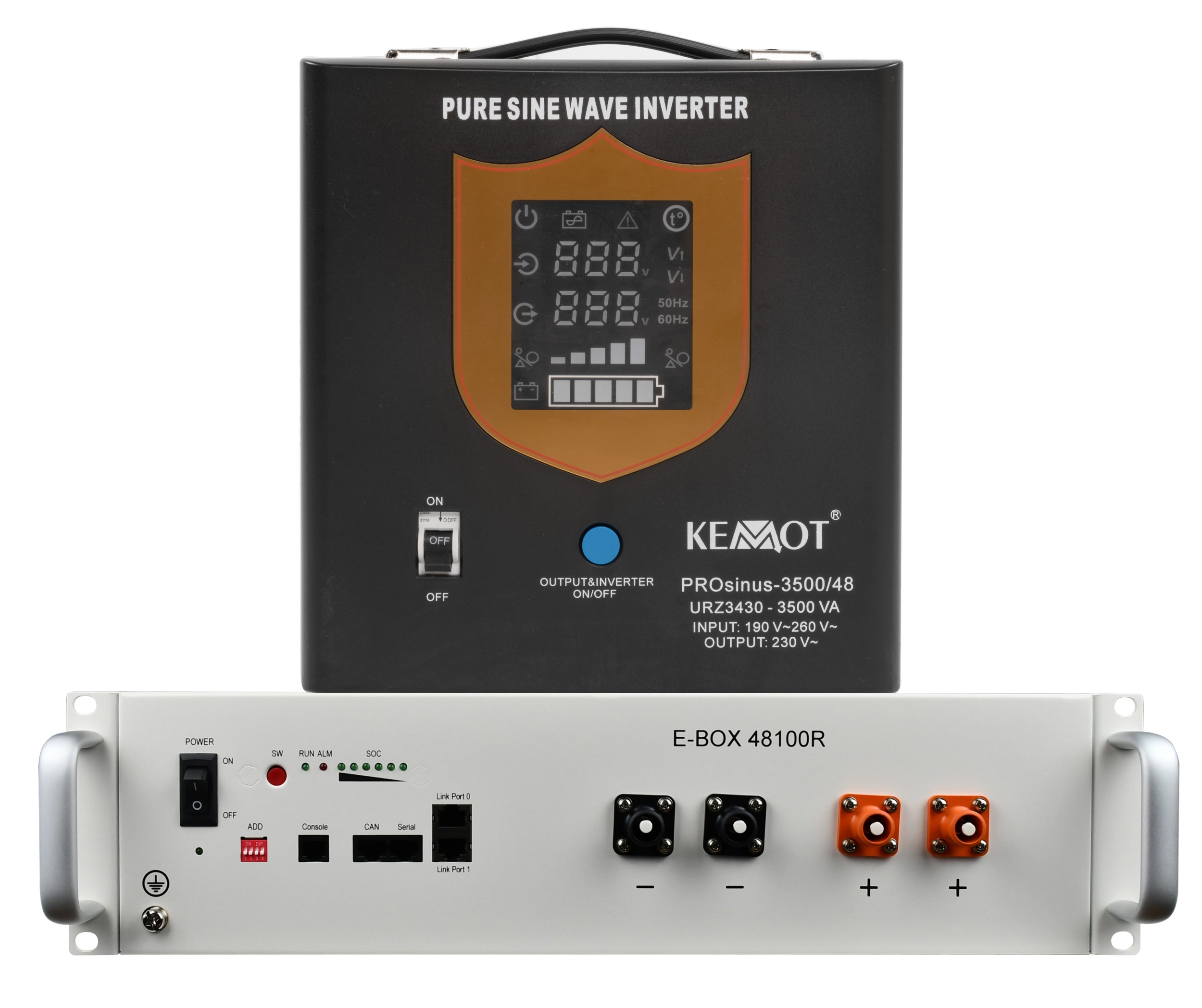 Система резервного питания Kemot PROSinus-3500/48 (URZ3430) + Pytes E-BOX-48100R в интернет-магазине, главное фото