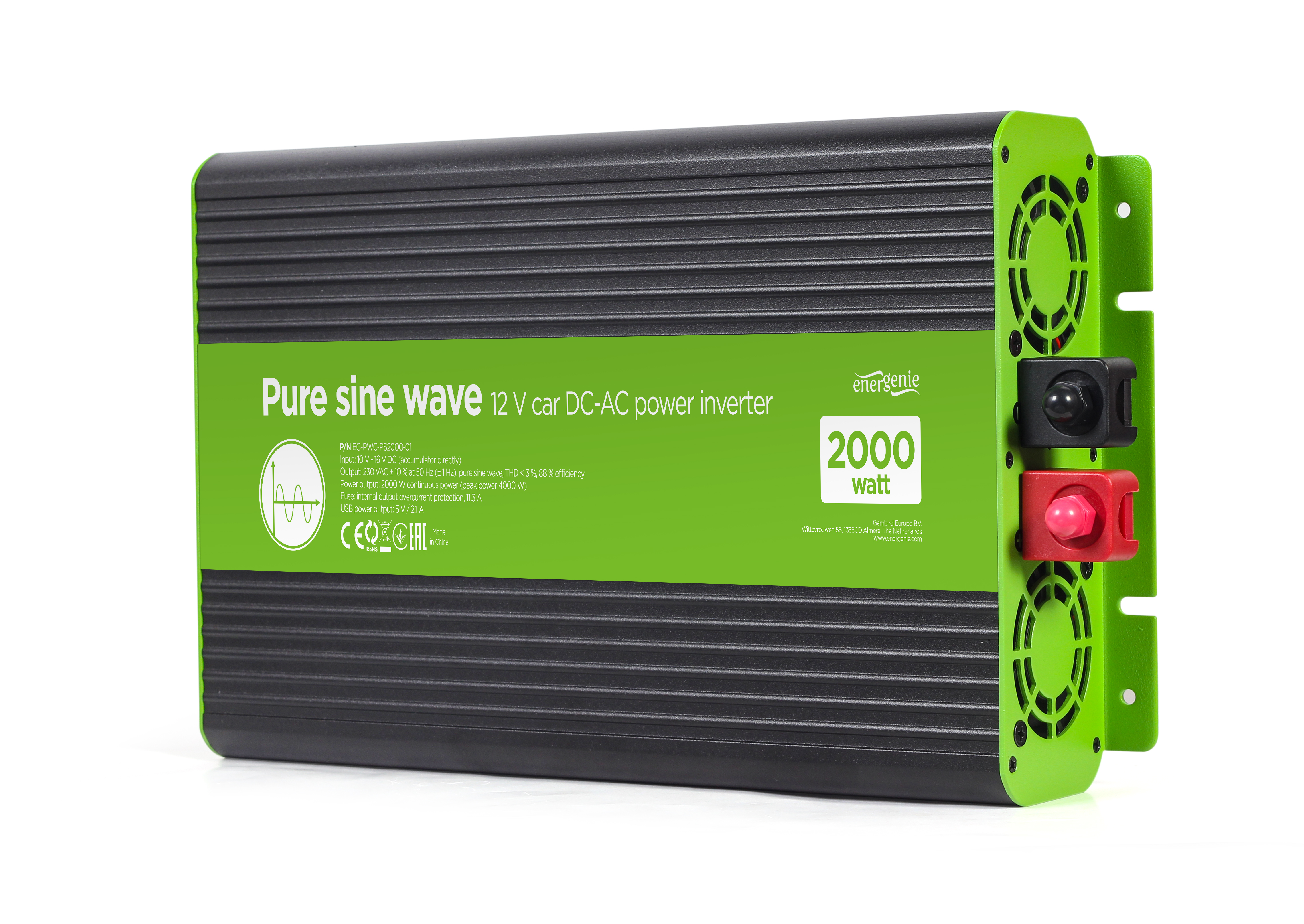 Однофазний інвертор EnerGenie EG-PWC-PS2000-01
