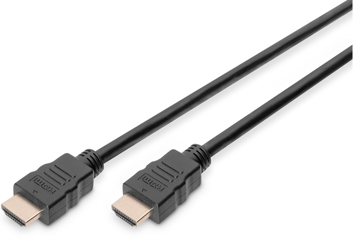 Кабель мультимедійний Digitus HDMI UHD 4K, w/Ethernet, type A M/M [1 m (AK-330107-010-S)]