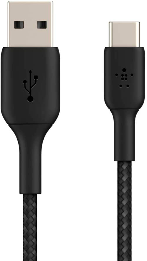 Кабель Belkin USB-A - USB-С, BRAIDED, 1m, black в интернет-магазине, главное фото