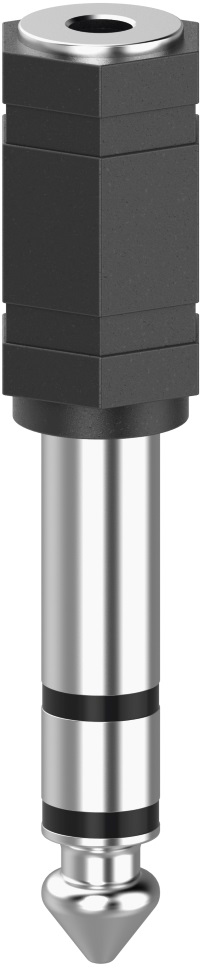 Hama 6.3 mm Jack - 3.5 mm Jack Stereo Black
