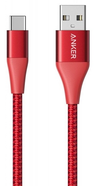 Кабель Anker Powerline+ II USB-C to USB-A - 0.9м Red в интернет-магазине, главное фото