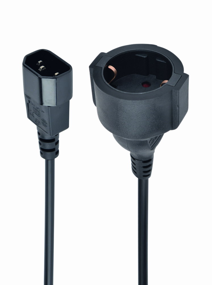 Силовий кабель Cablexpert C14 male to Schuko female 0.15 (PC-SFC14M-01) в інтернет-магазині, головне фото