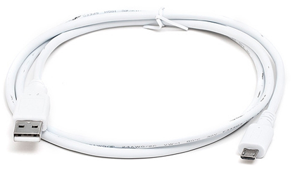 Купить кабель Real-El USB 2.0 AM to Micro 5P 1.0m Pro white (EL123500024) в Киеве