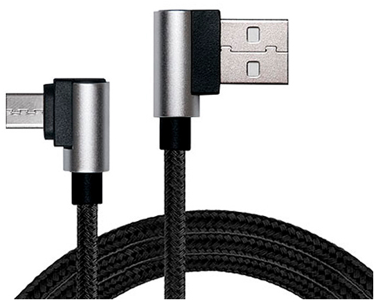 Кабель Real-El USB 2.0 AM to Micro 5P 1.0m Premium black (EL123500031) в інтернет-магазині, головне фото