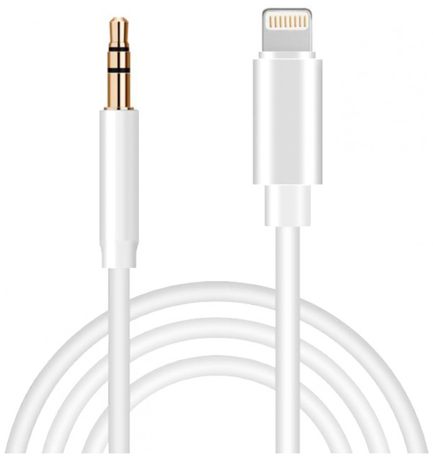 XoKo Lightning to Jack 3.5 мм white 1.0m (AUX-001-WH)