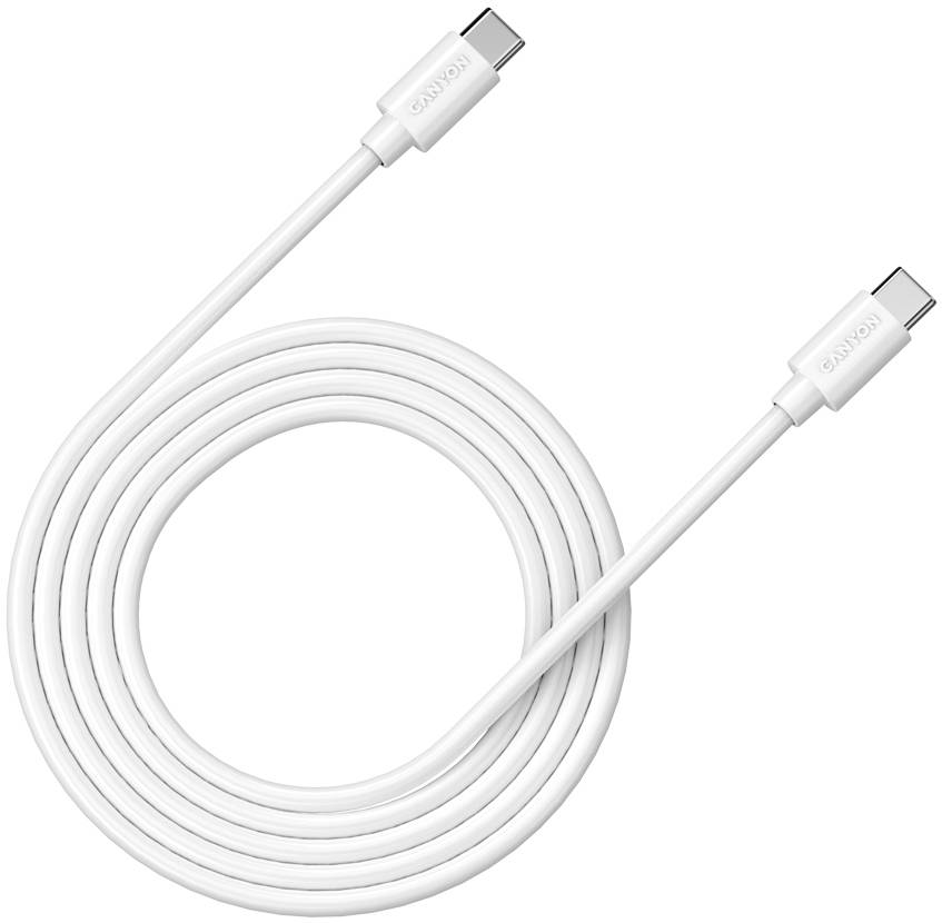 Canyon USB-C to USB-C 2.0m 100W 20V/ 5A white (CNS-USBC12W)