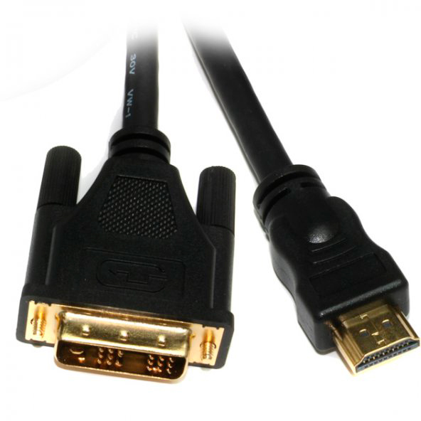 Кабель мультимедийный Viewcon HDMI-DVI (18+1) 3 м, M/M (VD066-3M) в интернет-магазине, главное фото