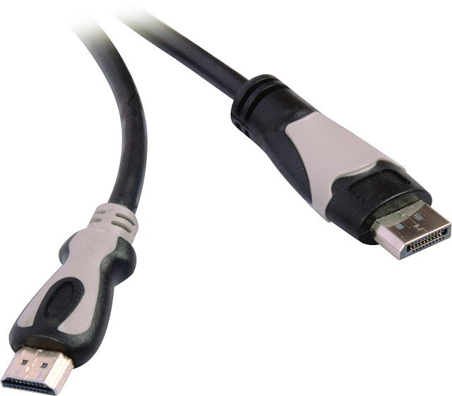Кабель мультимедийный Viewcon DisplayPort-HDMI 1.8 м, (VD119)
