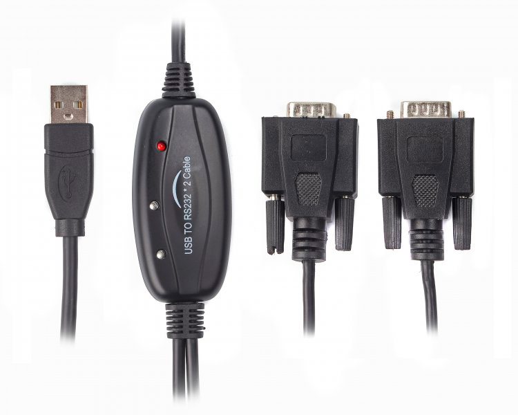 Viewcon USB 2.0-2х COM (9+25pin), 1.4 м (VE591)