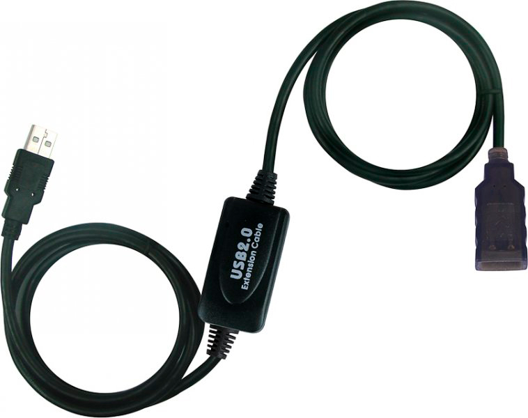 Кабель Viewcon USB2.0 AM/AF, 25 м (VV043-25M)