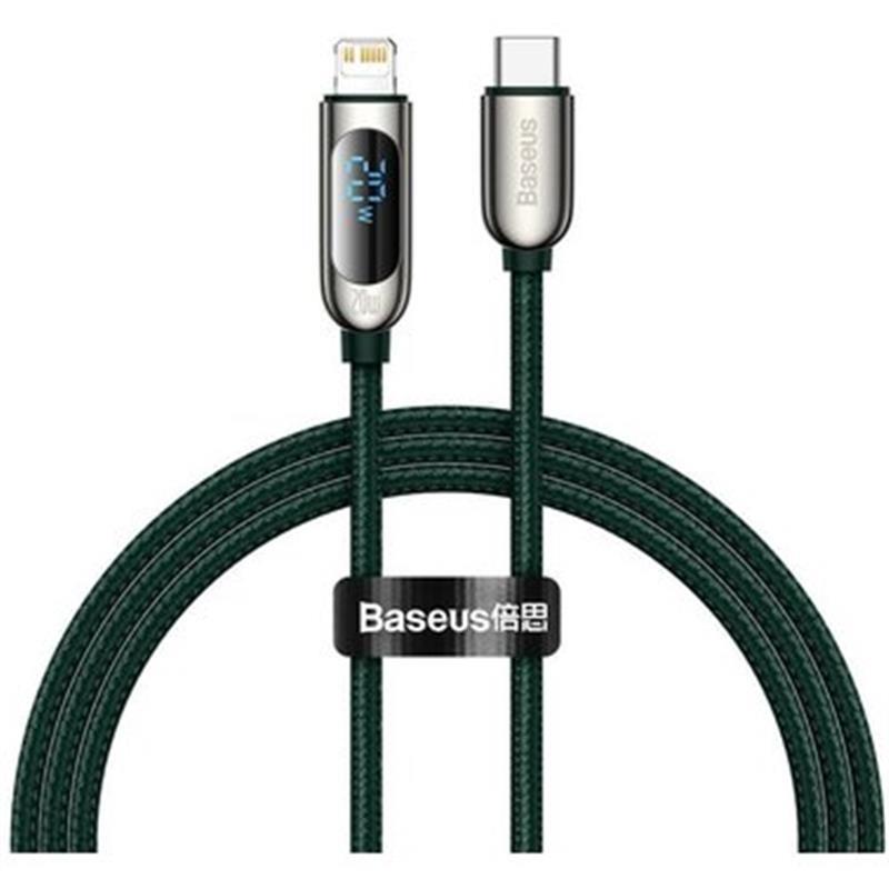 Відгуки кабель Baseus Display Fast Charging USB-C-Lightning, 20W, 1м Green (CATLSK-06) в Україні
