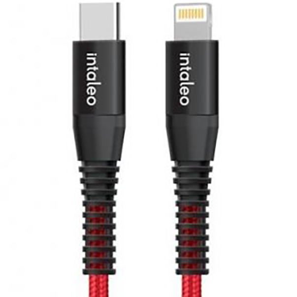 Кабель Intaleo CBRNYTL1 USB-C-Lightning 1.2м Red (1283126504129) в интернет-магазине, главное фото