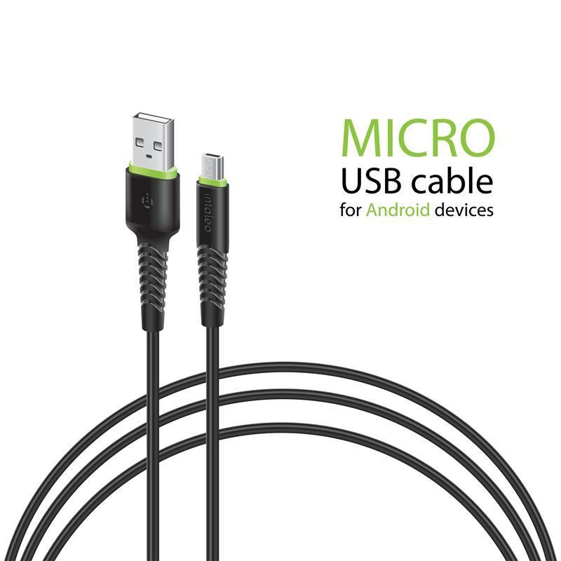 Intaleo CBFLEXM3 USB-microUSB 3м Black (1283126487491)
